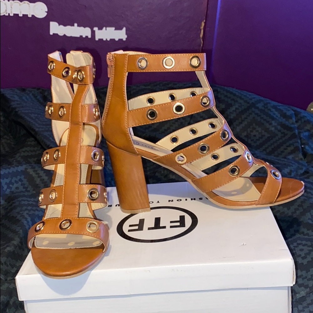 Plus size open toe Heels